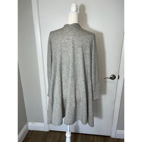Calypso St. Barth CashmereLight Gray Open Front Long Cardigan Sweater Size XS Wo - Picture 5 of 9